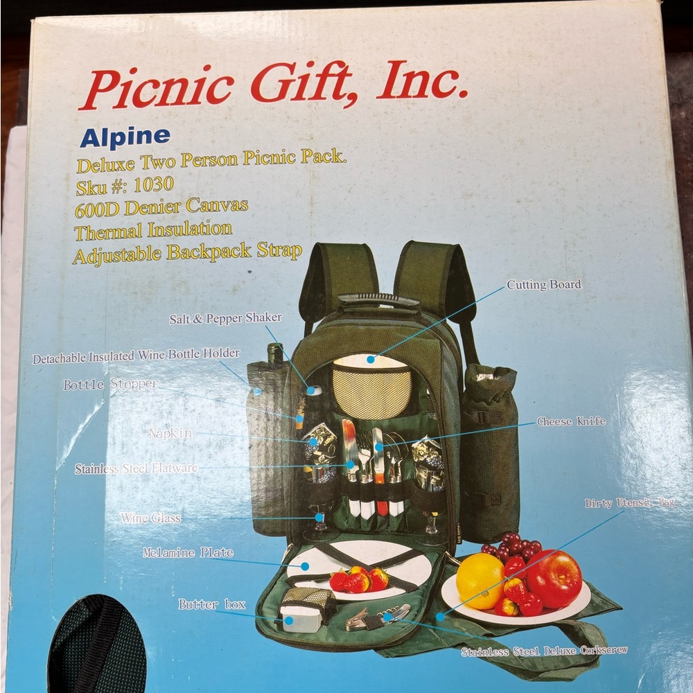 Picnic Gift Alpine Deluxe Two Person Picnic Pack NHL VERSION